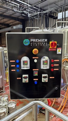 (reduced!) 20 BBL Premier Stainless Steam Brewhouse w/ Oversized Boil Kettle