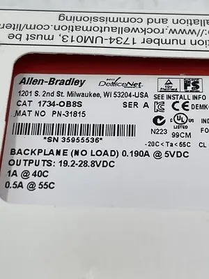 New | in-Stock ALLEN-BRADLEY ALLEN-BRADLEY 1734-OB8S SER A PLC Input & Output | ND Industrial Surplus #1214292