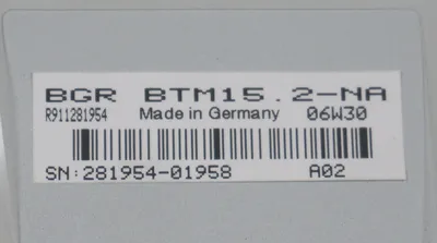 NEW INDRAMAT BTM15.2-NA PUSHBUTTON ASSEMBLY R911281954, BTM15