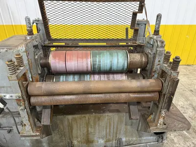 36”  YODER MODEL #M3 POWERED SLITTING HEAD w/ POWERED FEED & HOLD DOWN ROLLS : STOCK #22953