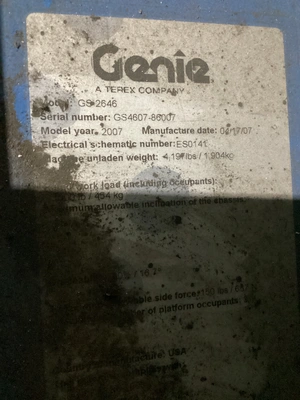 Used 2007 GENIE GS-2646 Scissor Lifters Michigan US | iGAM Industrial Marketplace #1412034