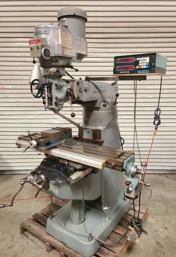 Bridgeport Series I Vertical Mill Milling Machine 2 HP 9×48 Table Single Phase