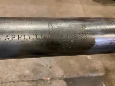 USED APPLETON MFG. CORE CUTTER MANDREL