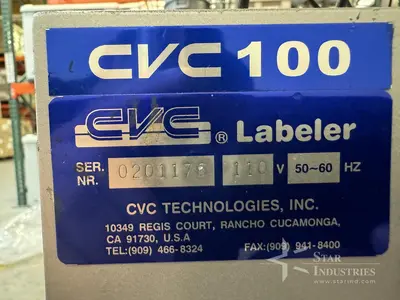 Used CVC 100 Labelers | Star Industries #1253469