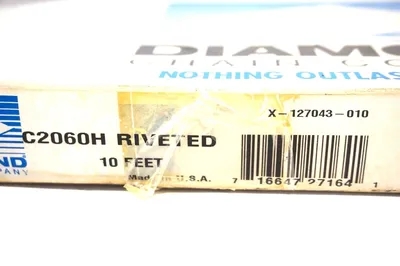 NEW DIAMOND CHAIN X-127043-010 ROLLER CHAIN 10' X127043010