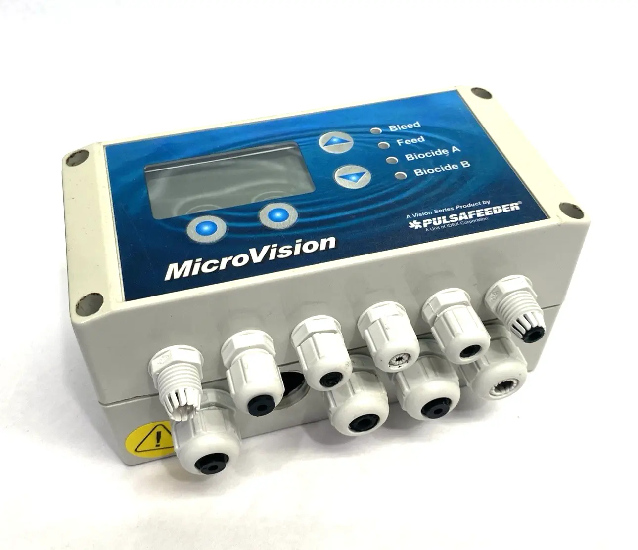 USED PULSAFEEDER MICROVISION FLOW CONTROLLER UNIT 120V 5A SFT. VER. 1.39