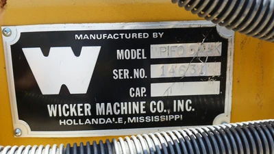 Wicker WPIF Pipe Fork Attachment for John Deere 544K