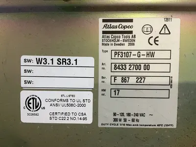 Used 2006 ATLAS COPCO PF3107GHW Automation Control (HMI) Ohio US | HGR 24 #1508180
