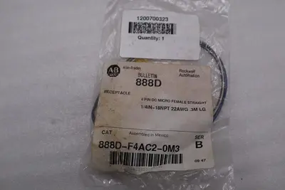 NEW AB ALLEN BRADLEY 888D-F4AC2-0M3 SER. B STOCK H1531A