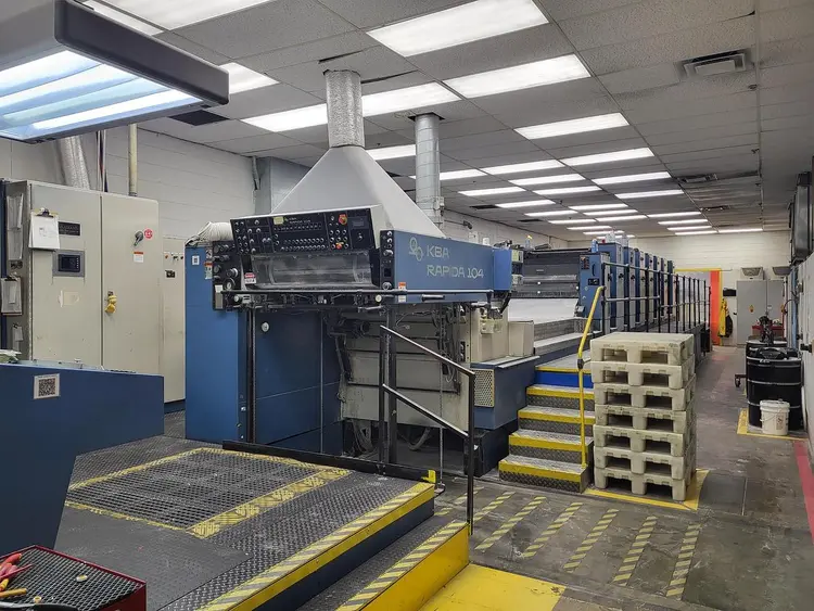 Used 1997 KBA104  PRESS 6/1 PERFECTOR + COATER _UNKNOWN_ Flexo Printing Presses Illinois US | Paper Converting Equipment #803992