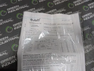 Haskel Milton Roy IP-0156 Single Acting Single Stage Gas Booster New NIB