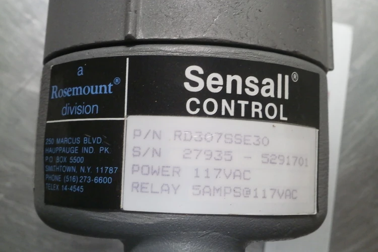 New | in-Stock SENSALL CONTROL RD307SSE30 Sensors Arizona US | ASSET CONVERSION SPECIALISTS, INC. #321379