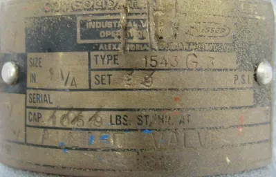 REFURBISHED CONSOLIDATED 1543-G3 SAFETY VALVE 1543G3 32PSI