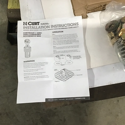 Curt 60700 Chevrolet/GMC OEM Compatible Gooseneck Ball w/Gooseneck Hitch Ford