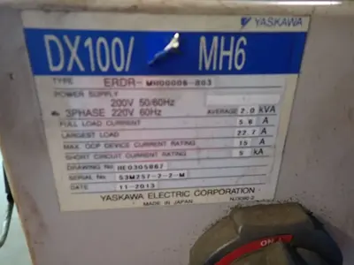 USED 2011 YASKAWA MOTOMAN MH6
