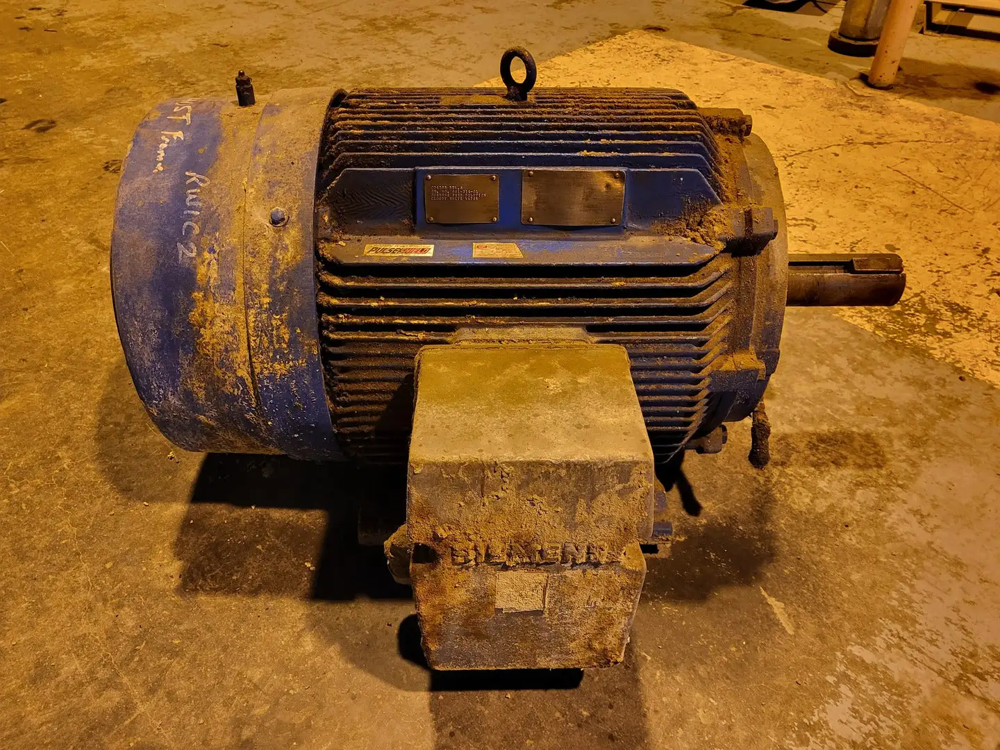 7.5 hp, 575 volts, 1180 rpm, 405T Electric Motor