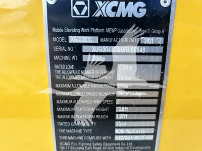 USED 2021 XCMG XG1330DC