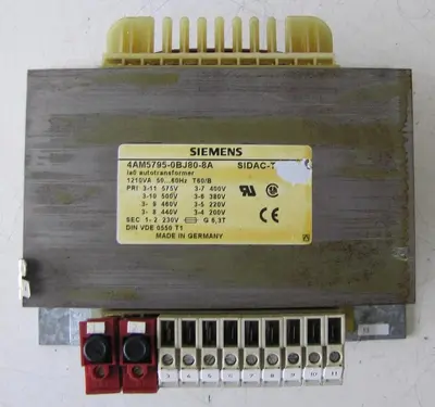Siemens 1210 VA Power Transformer 460V Primary 220V Secondary Sidac-T 1200