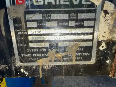 Used GRIEVE 333 Ovens Ohio US | HGR 24 #1265860
