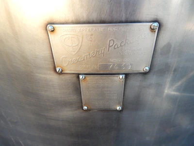 USED CREAMERY PACKAGE 300 GALLON