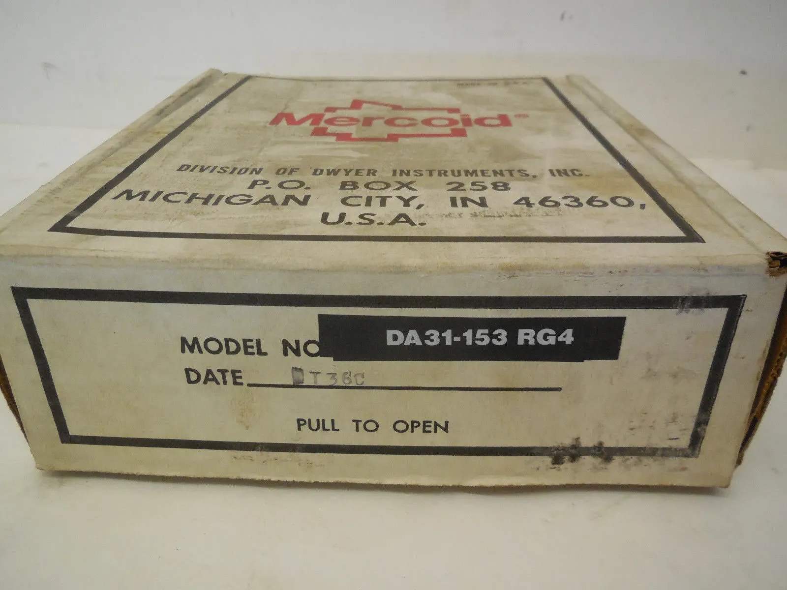 NEW MERCOID DA-31-153RG4 PRESSURE SWITCH DA31153RG4