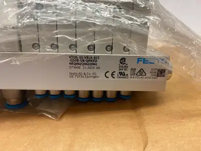 VTUG-10-VRLK-B1T-Q10B-UB-QH4SU-4KQH6JQH6JQH6L, 573606 | Festo VTUG-10-VRLK-B1T-Q10B-UB-QH4SU-4KQH6JQH6JQH6L Valve Man. Terminal 573606 - New