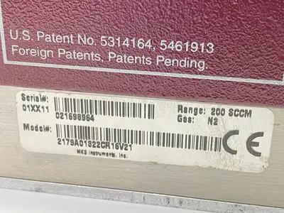USED MKS MASS-FLOW CONTROLLER 200SCCM