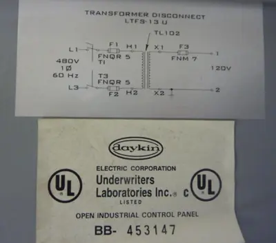 Used DAYKIN LTFS-13U Transformers Michigan US | Ideal Machinery #1275271