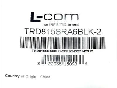 New | in-Stock L-COM CAT5E SHIELDED PATCH CABLE 2FT RA-TO-STRAIGHT RJ45 Cable & Wire | Maverick Industrial Sales #1098917