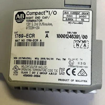 Used ALLEN-BRADLEY 1769-ECR Misc Electrical & Power Parts Ohio US | Surplus Asset Holdings #1245359