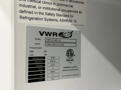 USED VWR VWR-HC-MFP-20