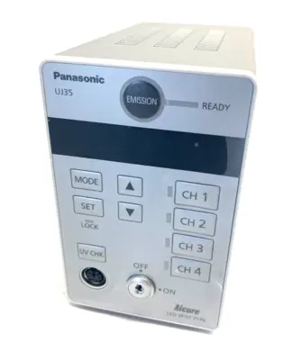 USED PANASONIC AICURE LED SPOT TYPE UV CURING MACHINE 4-CHANNEL