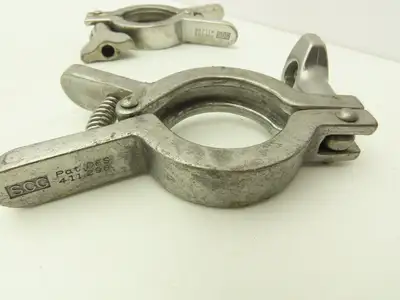 Dixon/SCC 13MHHM-Q100150 Squeeze Clamp Sanitary SS 1" to 1-1/2" Pipe Lot of 7