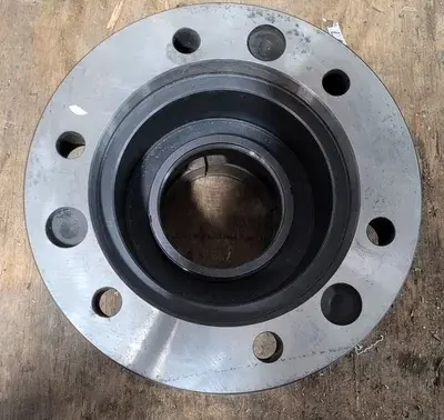 S-40 COLLET CHUCK 4-1/4" THROUGH HOLE, 7-3/4" TOP OD, 8" H