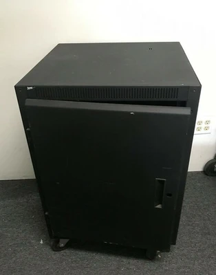 Middle Atlantic AFD14 Black Enclosure Server Rack on Wheels for Video Audio