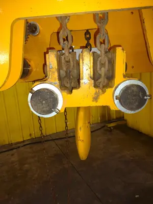 10 TON HARRINGTON MODEL #SHB100 CHAIN HOIST & TROLLY: YOBRO #25080