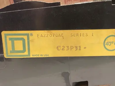 New | in-Stock SQUARE D FA 22070-AC Circuit Breakers | Surplus Asset Holdings #1189160