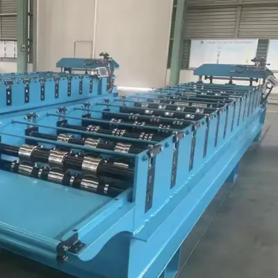 Sheet Metal AG and R Panel Trapezoid Roof Panel PBR Panel Roll Forming Machine in China