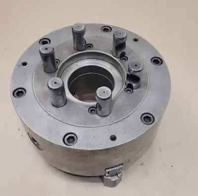 BISON 10" 3-JAW LATHE CHUCK W/D1-6 BACKPLATE