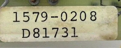 USED TOCCO 1579-0208 CIRCUIT BOARD 15790208 D81731