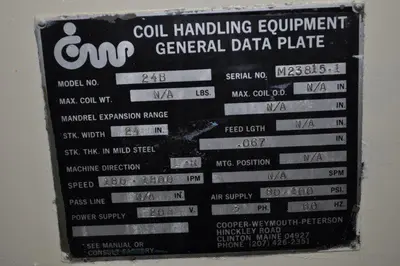 USED COOPER WEYMOUTH PETERSON 4R-18 / 24B /D15100