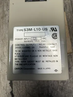OMRON S3M-L10-US Electrical/PLC/Automation | ESS Industrial Equipment Sales (10)