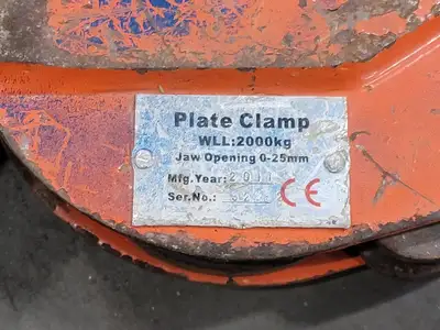 2000 kg/ 2 Ton Plate Clamp