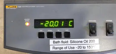 USED FLUKE / HART SCIENTIFIC 7320 HIGH PRECISION CALIBRATION BATH -20°C TO 150°C