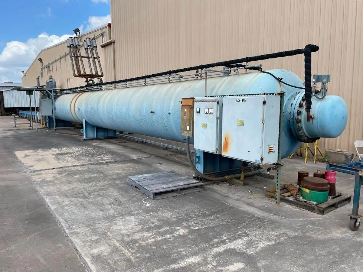 Autoclave, 60" x 54', Horizontal, 150 PSI, Mild Steel, Chain-Driven Rack, #5991537