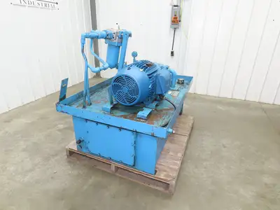 Vickers/Frontier Hydraulic Power Unit 60 Gallon 21gpm 2500psi 10Hp 230/460V 3PH
