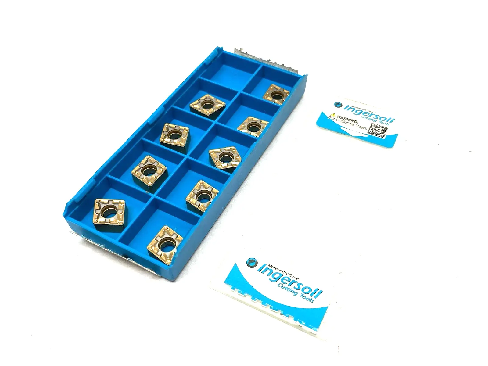 USED INGERSOLL CUTTING RHINOTURN CHIPBREAKER INSERT CNMG090408PC TT8125