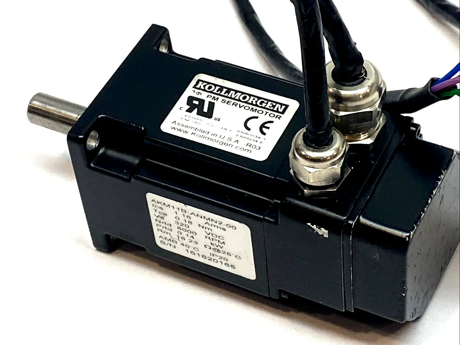 Used Kollmorgen Brushless AC Servo Motor 0.18Nm 8000RPM 320VDC Servo Motors Michigan US | Maverick Industrial Sales #1394931