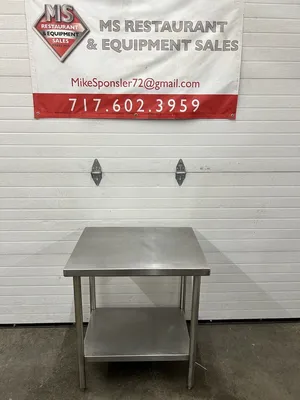 Winholt DTS 2430 16 Ga. Stainless Steel Table W/ SS Under Shelf 24x30x33