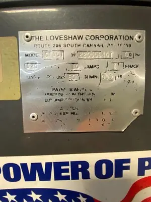 USED LOVESHAW LITTLE DAVID CF40T